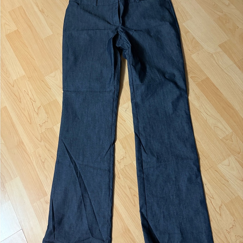 Blue Straight Leg Jeans Classic Denim